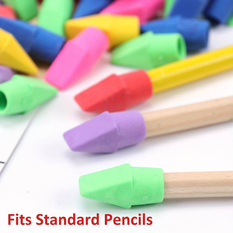 Colorful Pencil Eraser Pencil Top Eraser Eraser For - Temu